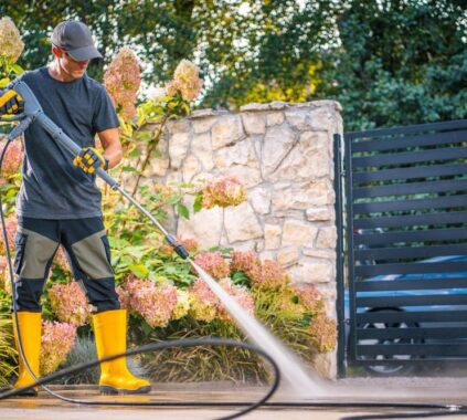 7 áreas da casa que você pode limpar facilmente com uma lavadora de alta pressão
